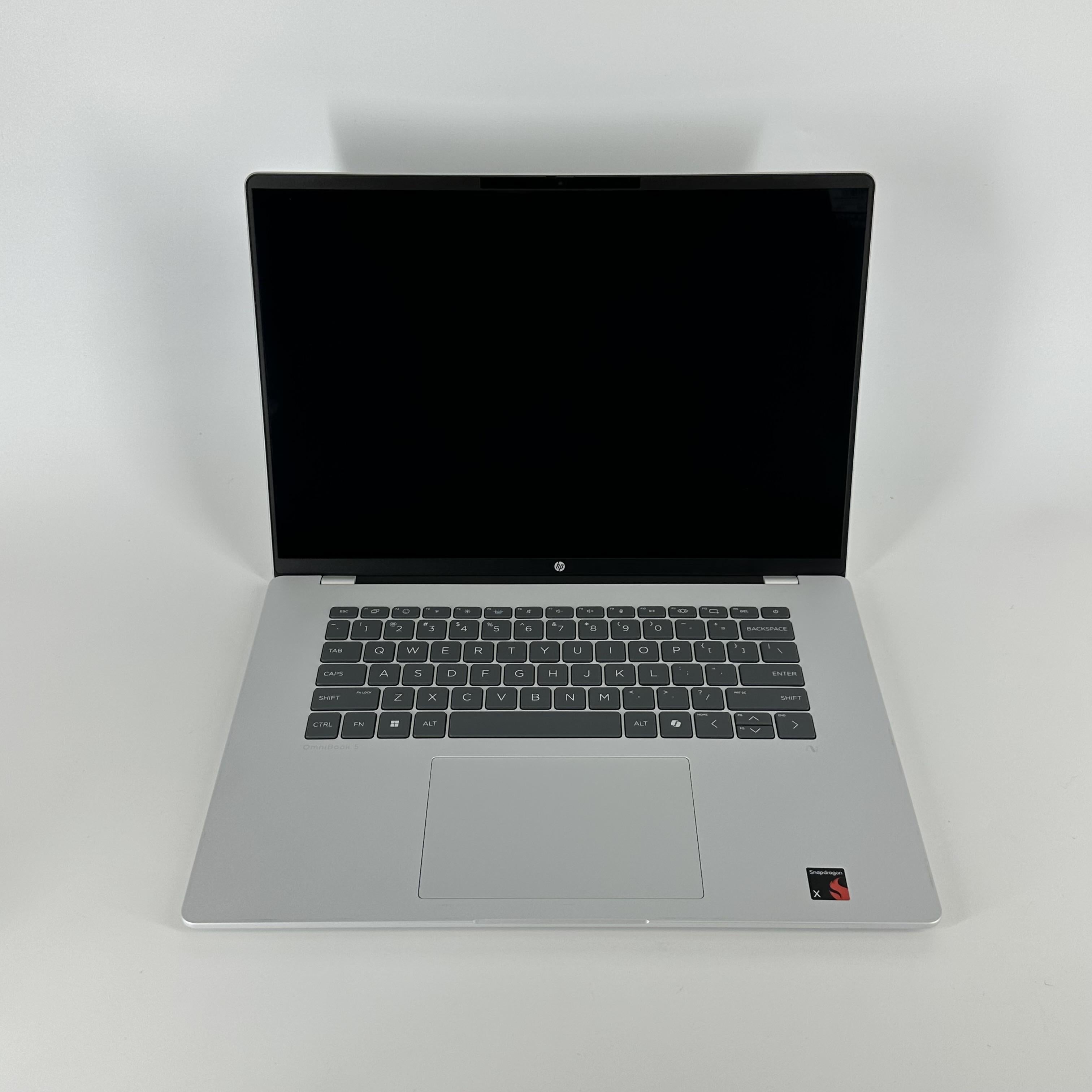 HP OmniBook 5 16 Glacier Silver 2.9 GHz Qualcomm Snapdragon X 16GB RAM 256GB Solid State Drive