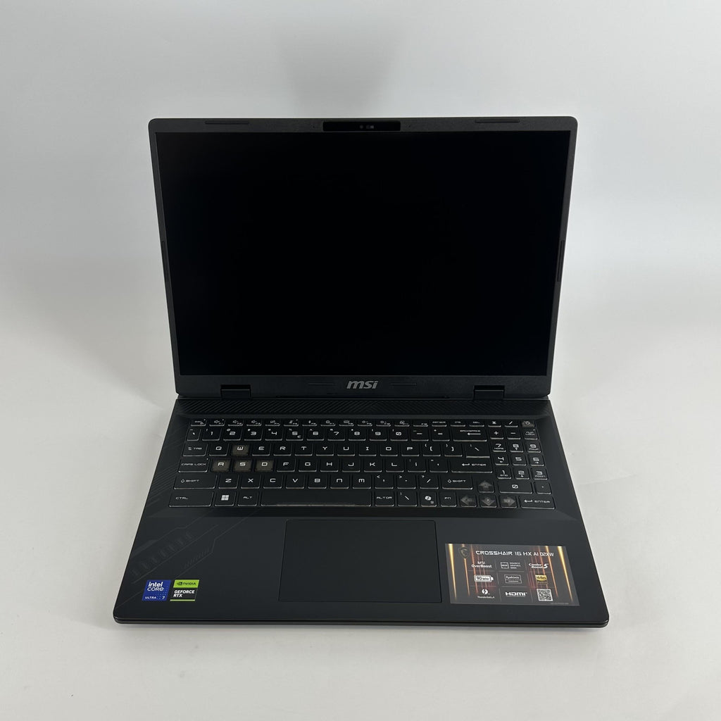 MSI Crosshair 16 HX AI Black 2.4 GHz Intel Core Ultra 7 Series 2 32GB RAM 2TB Solid State Drive 1TB Solid State Drive NVIDIA GeForce RTX 5060 8 GB