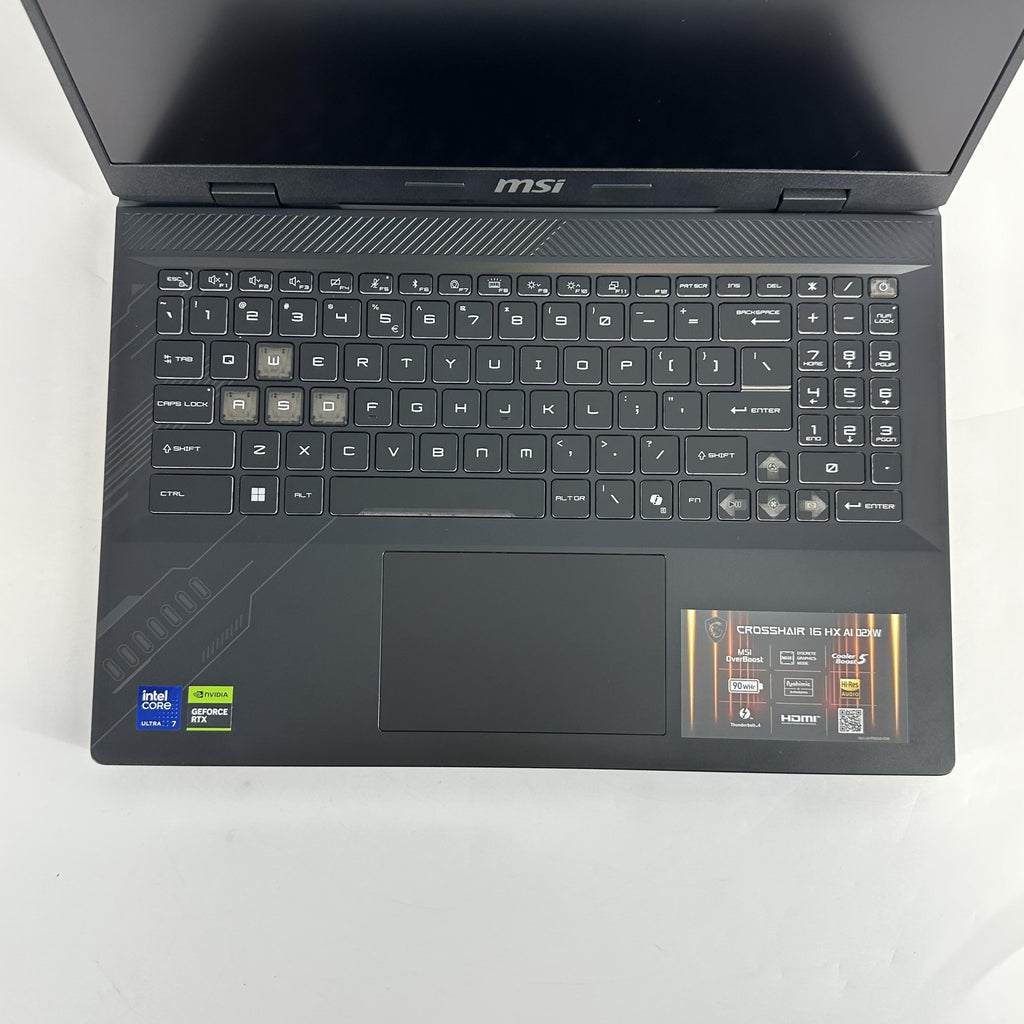 MSI Crosshair 16 HX AI Black 2.4 GHz Intel Core Ultra 7 Series 2 32GB RAM 2TB Solid State Drive 1TB Solid State Drive NVIDIA GeForce RTX 5060 8 GB