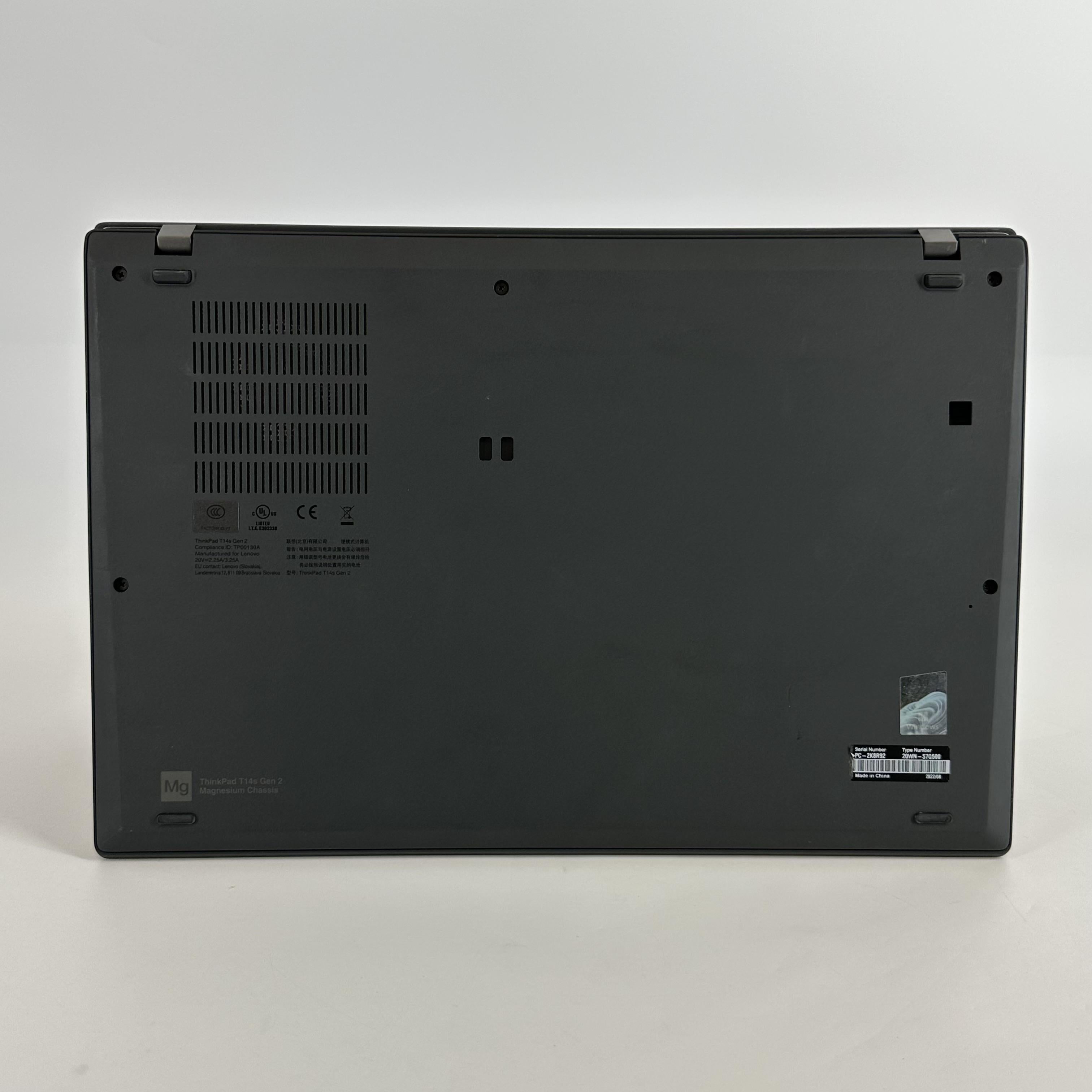 Lenovo ThinkPad T14s Gen 2 Black 2.8 GHz Intel Core i7 11th Gen. 16GB RAM 512GB Solid State Drive