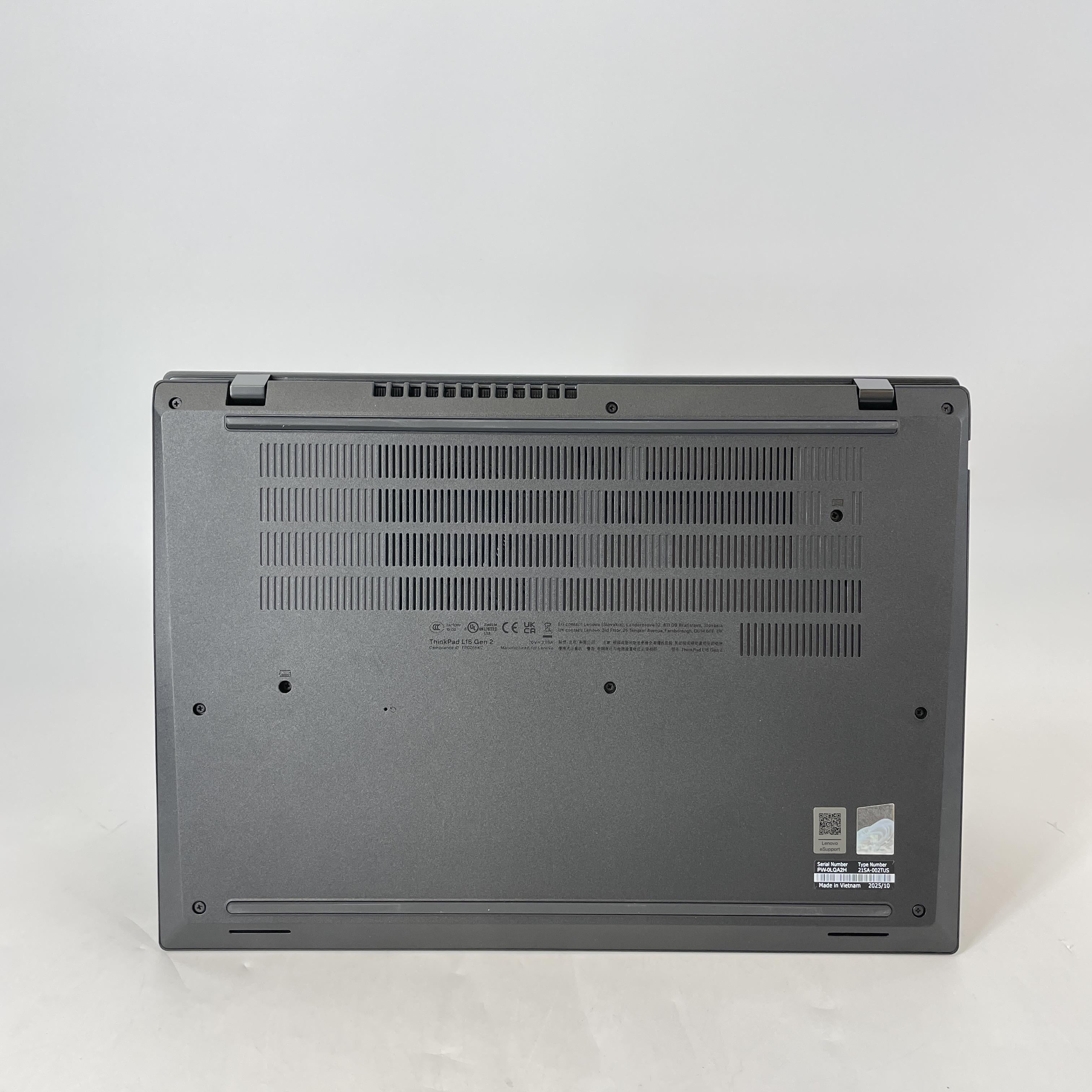 Lenovo ThinkPad L16 Gen 2 Black 2.0 GHz Intel Core Ultra 7 Series 2 16GB RAM 512GB Solid State Drive