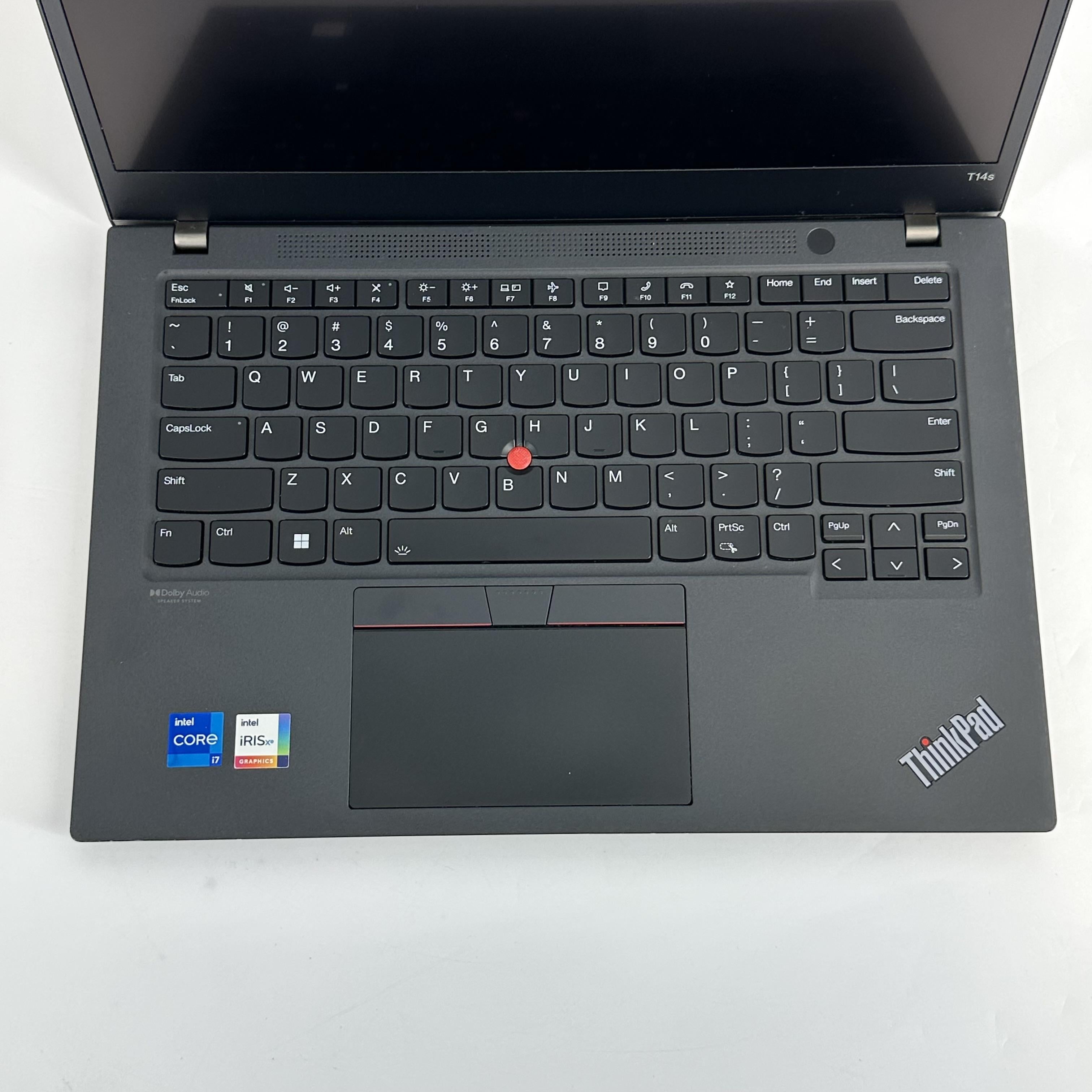 Lenovo ThinkPad T14s Gen 2 Black 2.8 GHz Intel Core i7 11th Gen. 16GB RAM 512GB Solid State Drive
