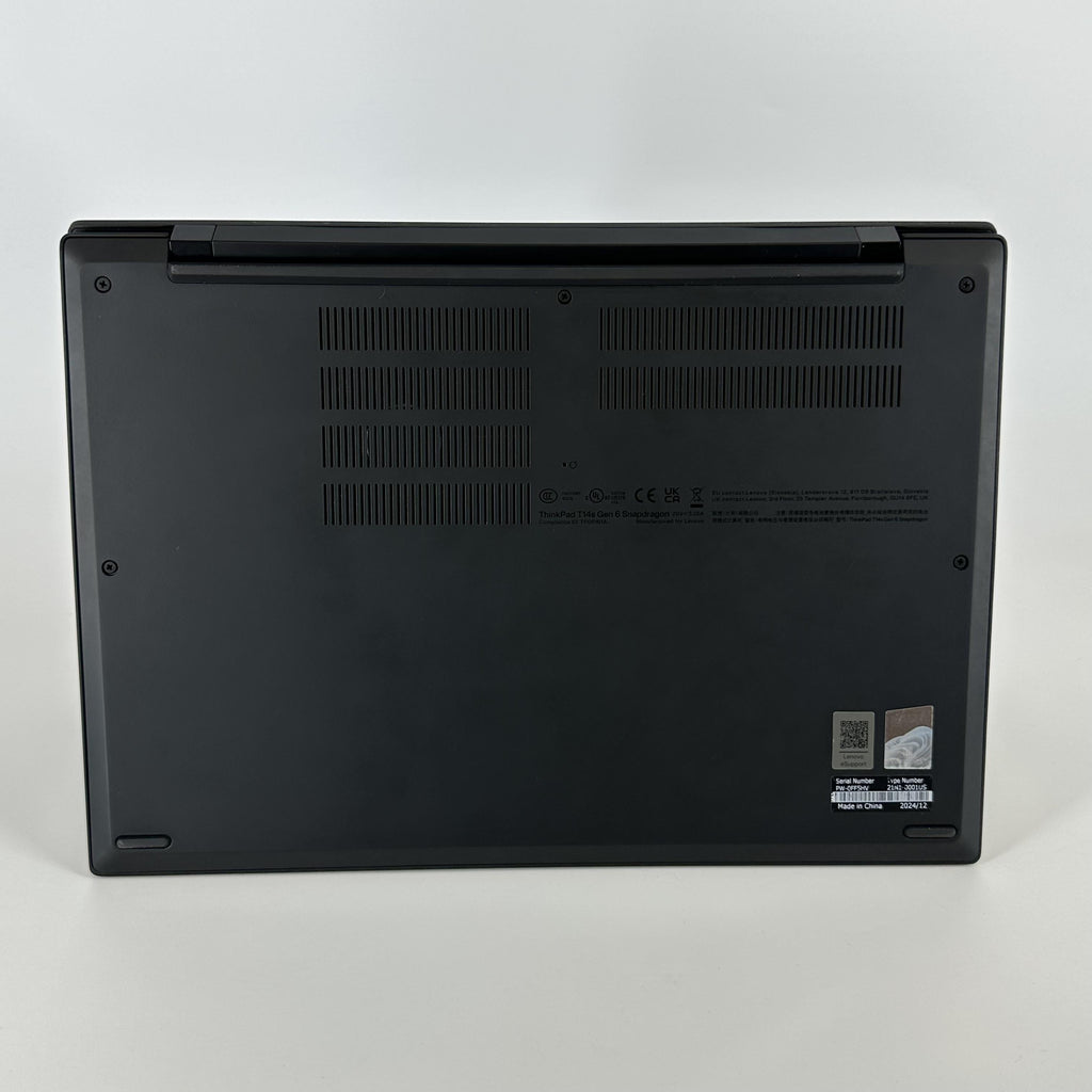 Lenovo ThinkPad T14s Gen 6 Black 3.4 GHz Qualcomm Snapdragon X Elite 32GB RAM 1TB Solid State Drive
