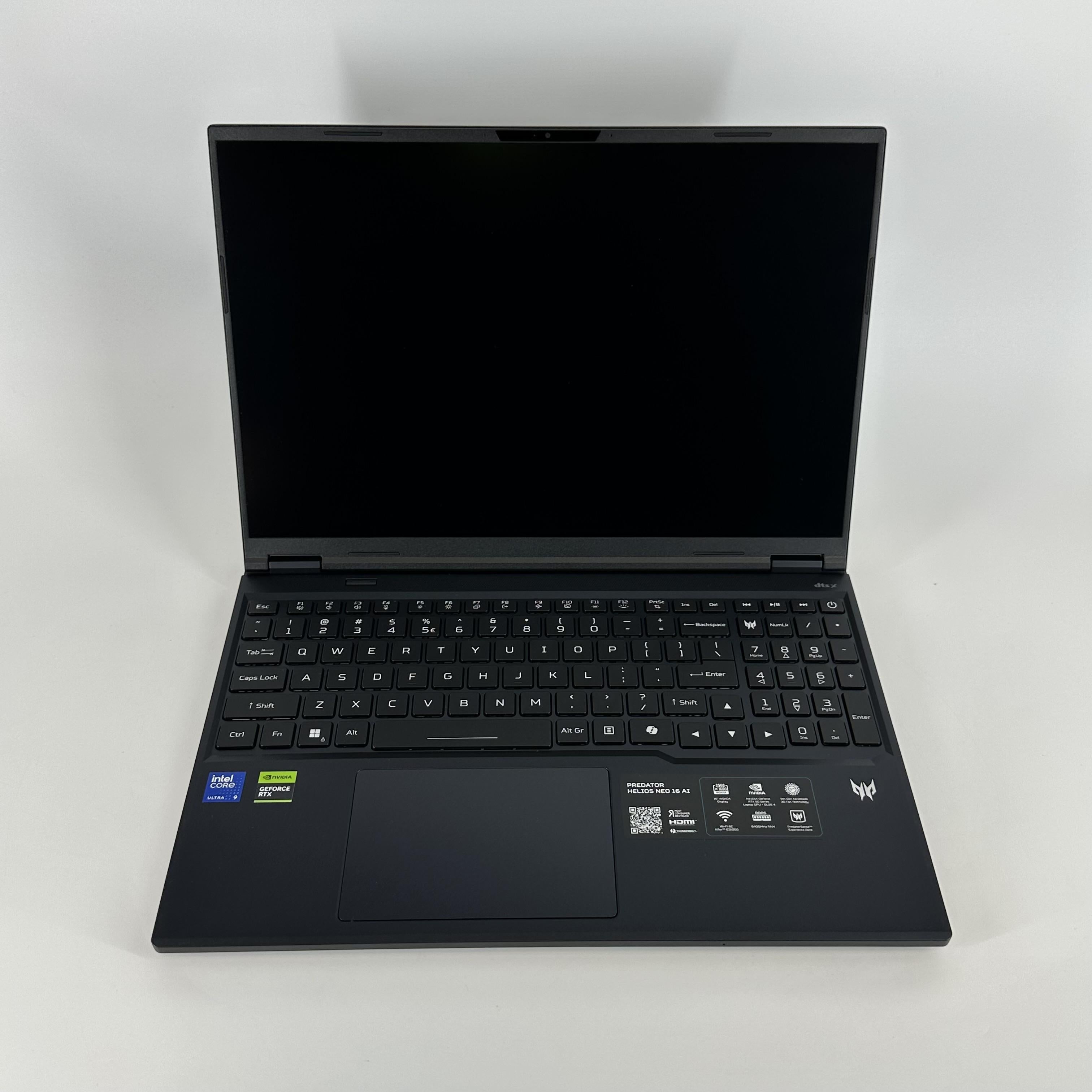Acer Predator Helios Neo 16 AI 16 Black 2.7 GHz Intel Core Ultra 9 Series 2 16GB RAM 1TB Solid State Drive NVIDIA GeForce RTX 5070 Ti 12 GB