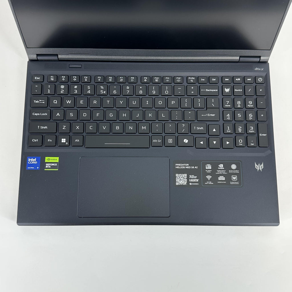 Acer Predator Helios Neo 16 AI 16 Black 2.7 GHz Intel Core Ultra 9 Series 2 16GB RAM 1TB Solid State Drive NVIDIA GeForce RTX 5070 Ti 12 GB