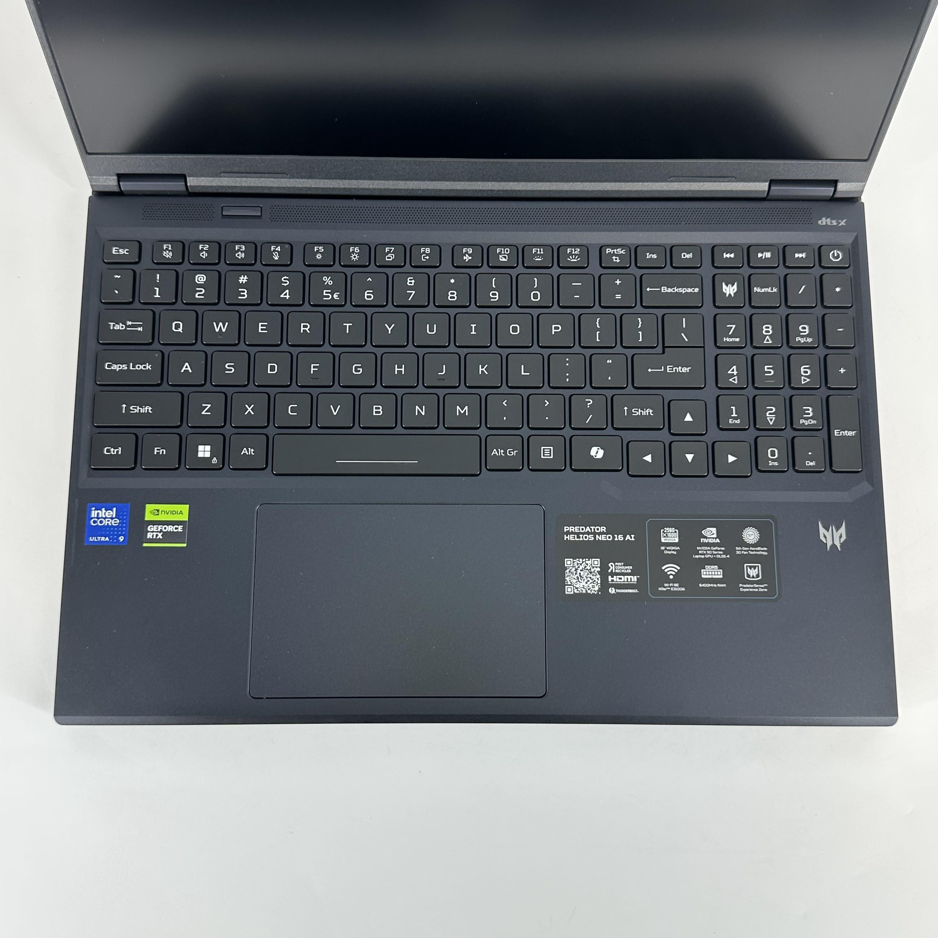 Acer Predator Helios Neo 16 AI 16 Black 2.7 GHz Intel Core Ultra 9 Series 2 16GB RAM 1TB Solid State Drive NVIDIA GeForce RTX 5070 Ti 12 GB