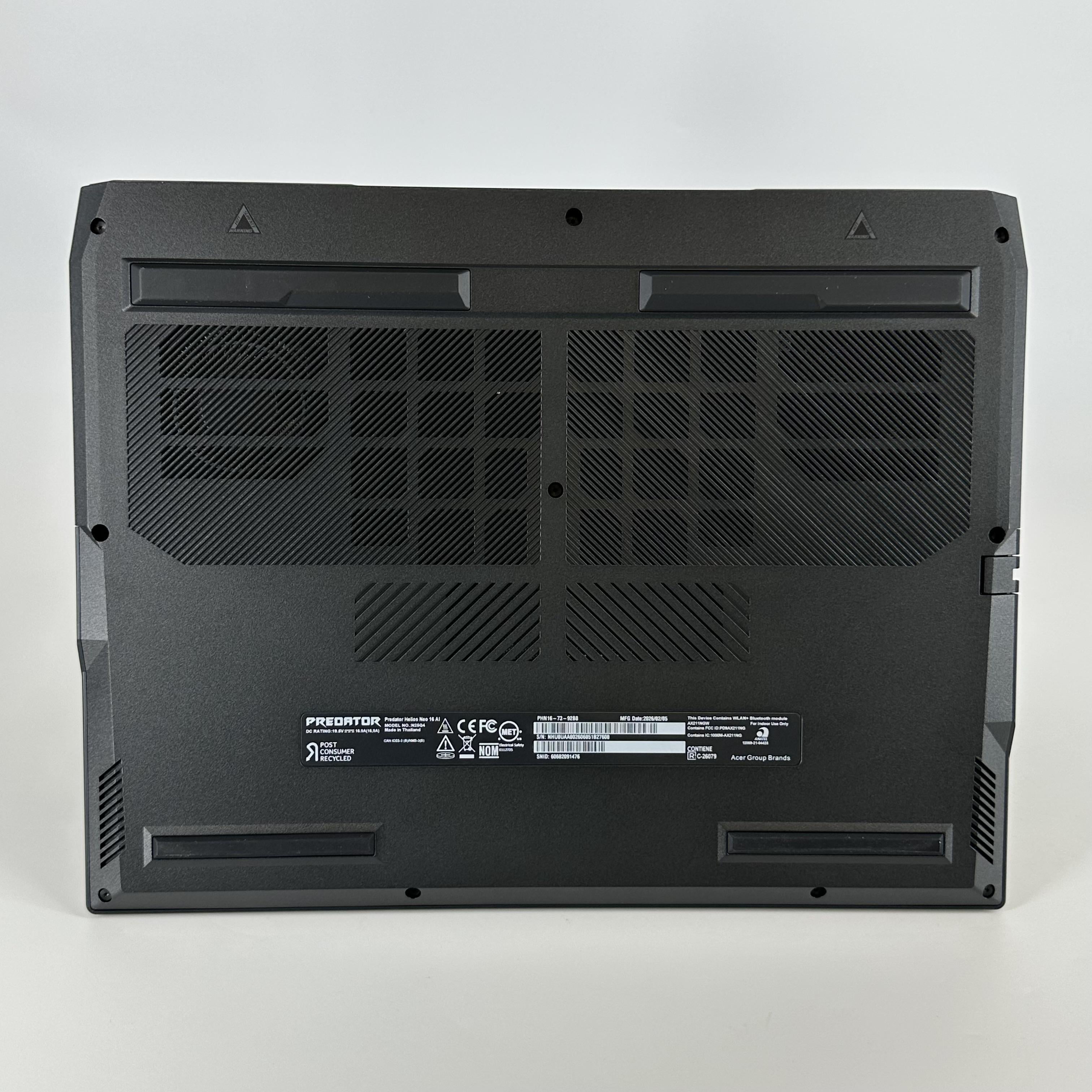 Acer Predator Helios Neo 16 AI 16 Black 2.7 GHz Intel Core Ultra 9 Series 2 16GB RAM 1TB Solid State Drive NVIDIA GeForce RTX 5070 Ti 12 GB