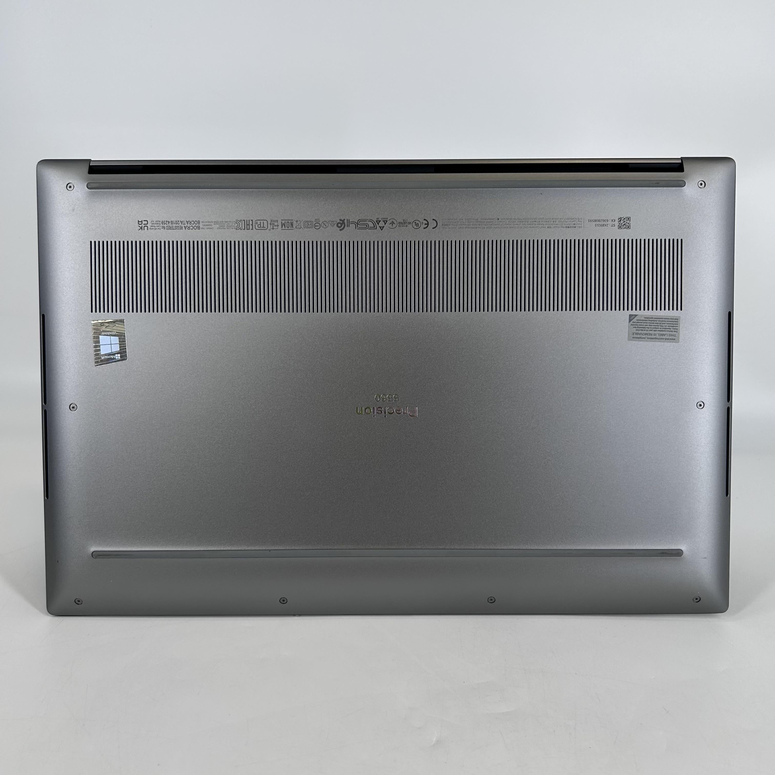 Dell Precision 5560 15.6 Gray 2.3 GHz Intel Core i7 11th Gen. 16GB RAM 512GB Solid State Drive NVIDIA Quadro T1200 4 GB