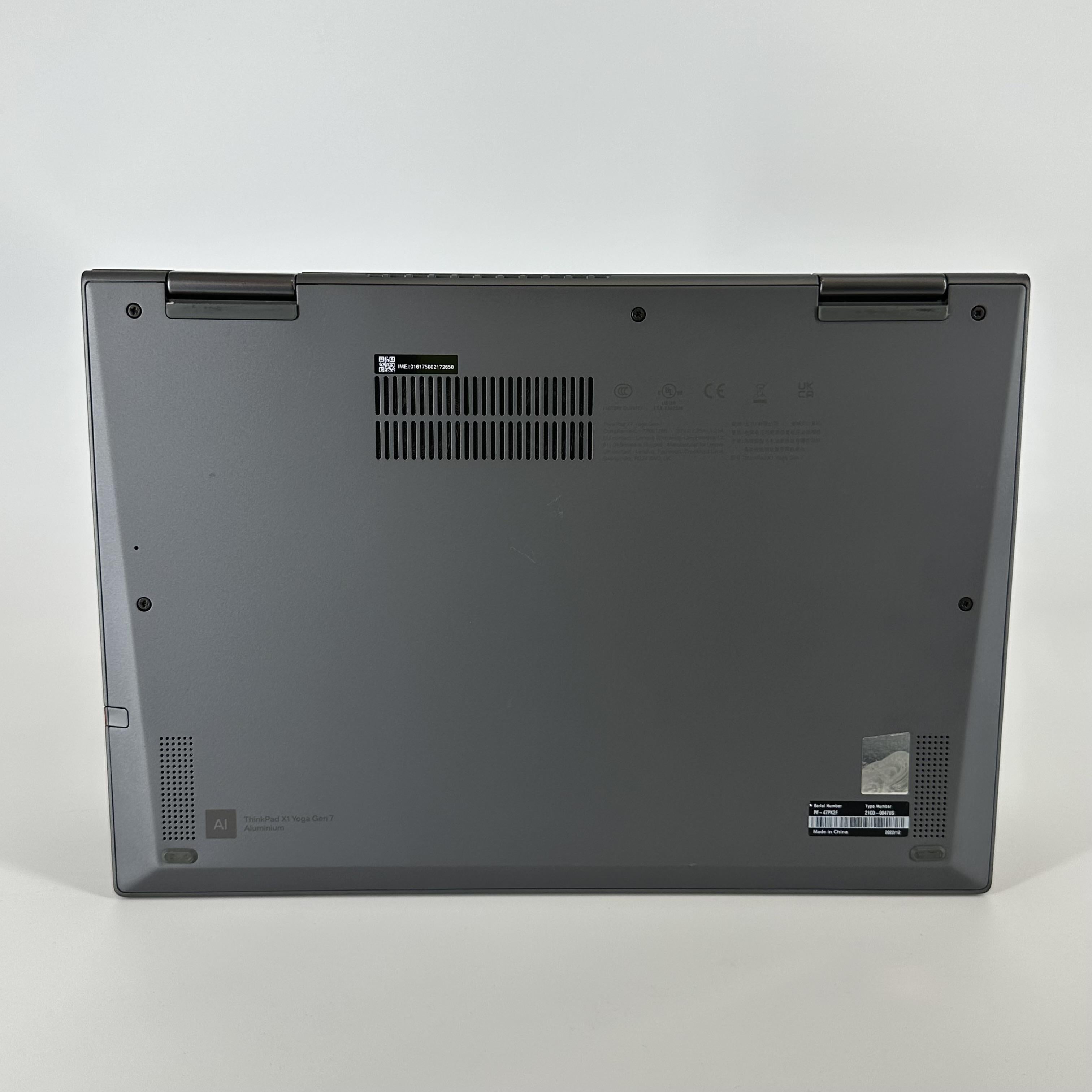 Lenovo ThinkPad X1 Yoga Gen 7 14 Gray 1.8 GHz Intel Core i7 12th Gen. 16GB RAM 512GB Solid State Drive