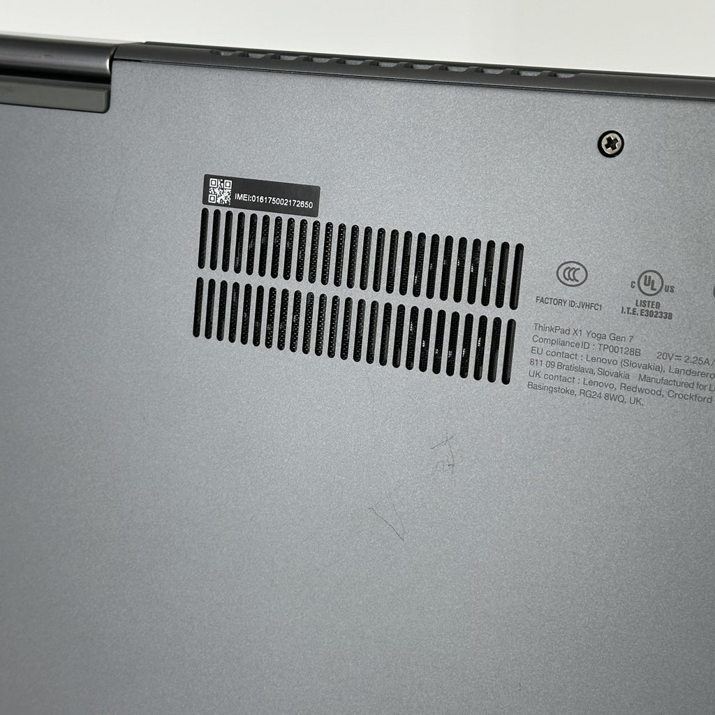 Lenovo ThinkPad X1 Yoga Gen 7 14 Gray 1.8 GHz Intel Core i7 12th Gen. 16GB RAM 512GB Solid State Drive