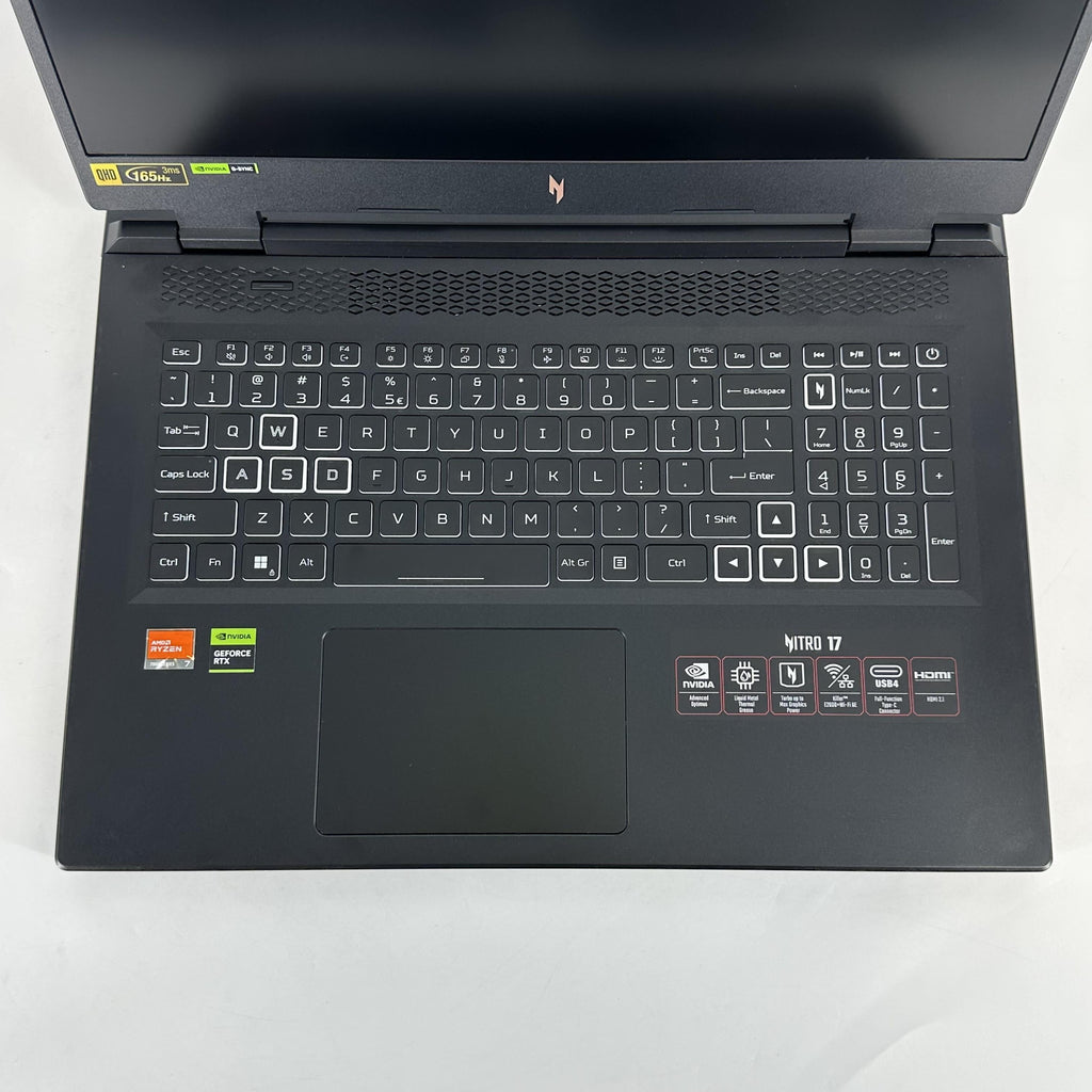Acer Nitro 17 Black 3.8 GHz AMD Ryzen 7 7840HS 32GB RAM 2TB Solid State Drive 1TB Solid State Drive NVIDIA GeForce RTX 4060 8 GB