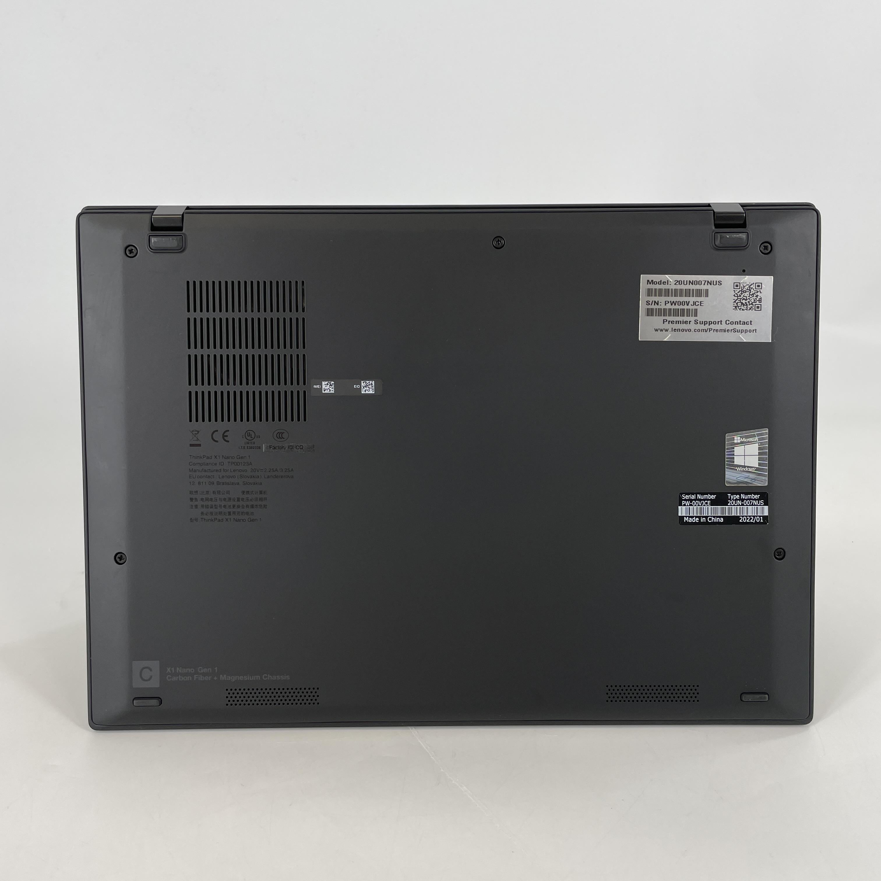 Lenovo ThinkPad X1 Nano Gen 1 13 Black 1.3 GHz Intel Core i7 11th Gen. 16GB RAM 1TB Solid State Drive